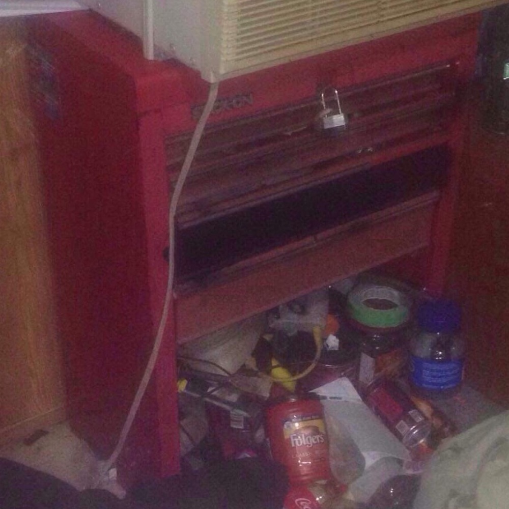 Tool box with tools
